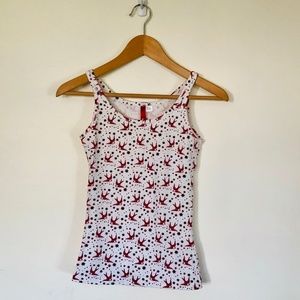 H&M Sailor Jerry Bird Red White & Black Tank Top